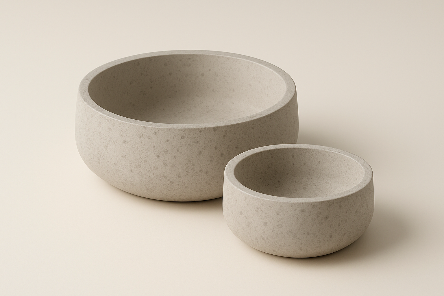 Handgefertigte Betonschale - minimalistisches Wohnaccessoire aus Beton