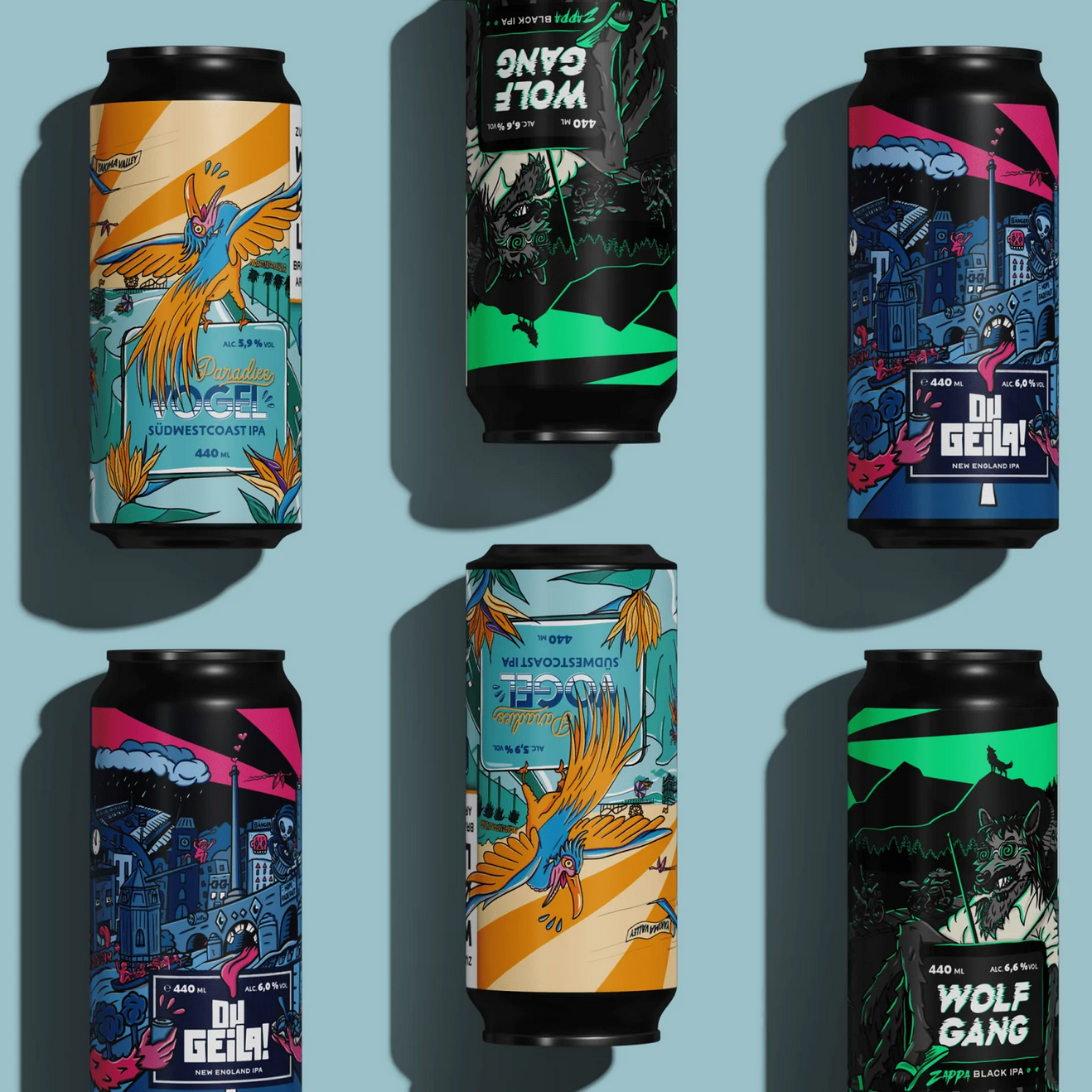 3 IPA. 3 Vibes. 1 Bundle.       du Geila! – Paradiesvogel 2 – Wolf Gang